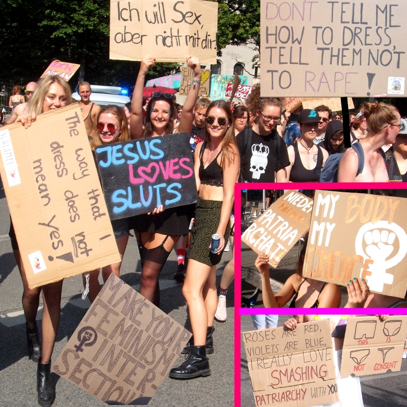 Slutwalk Frauenrechte Maedchenrechte Queer Gleichberechtigung Jesus loves sluts Demo Muenchen Chris Uray